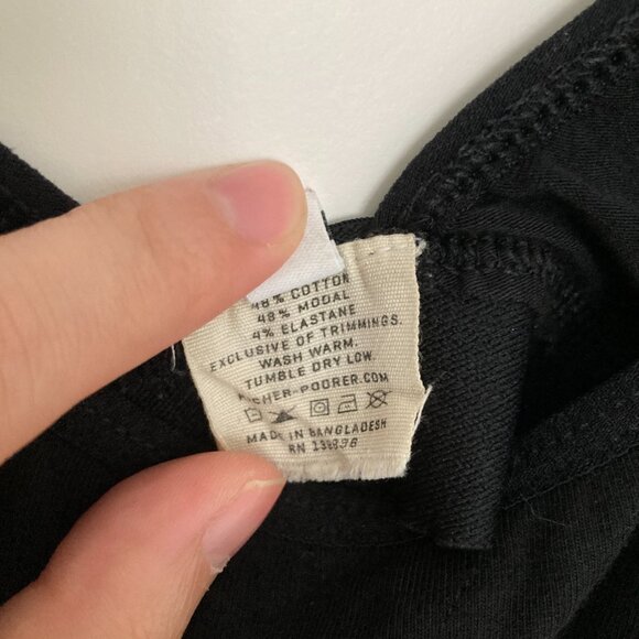 Richer Poorer Bralette w/ Triangle Side Slits & Back in Black, size M (retired) - Picture 6 of 6